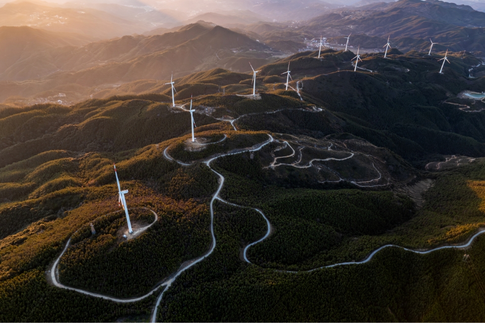 Wind Turbines Background